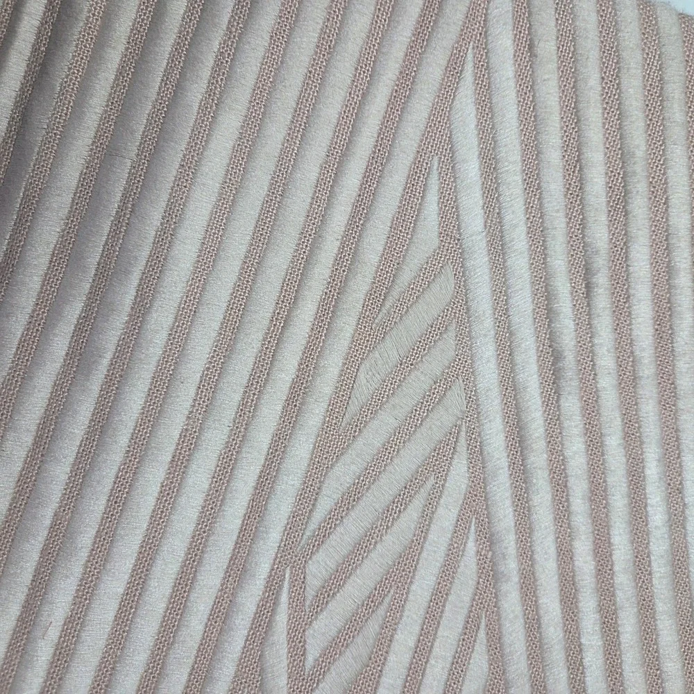 NWT Williams‎ Sonoma Textured Pillow Cover Neutral Pink Beige blush Striped